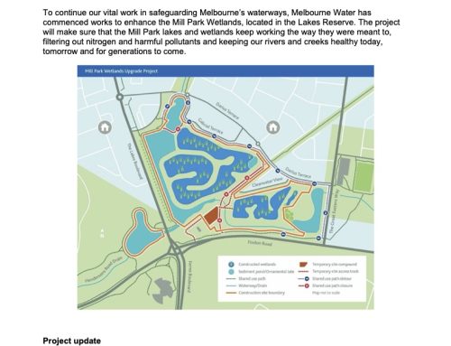 Mill Park Wetlands Upgrade Community information session